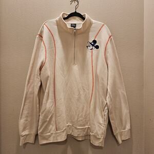 Disney New York City of Dreams 3/4 Zip Off White Pullover Size 2X